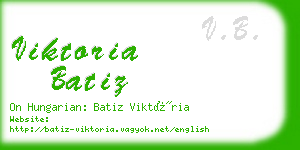 viktoria batiz business card